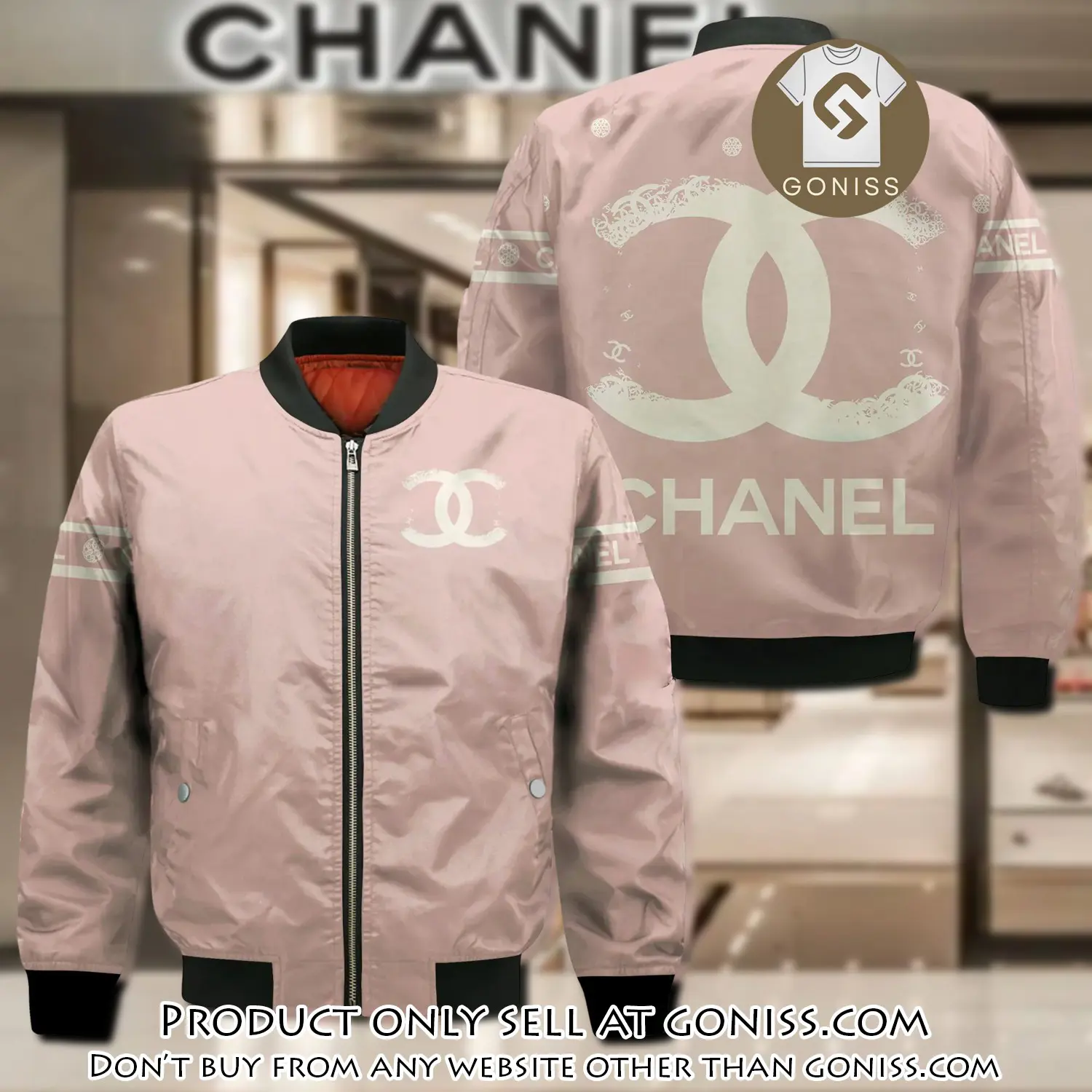 Chanel bomber jacket luxury brand clothing clothes outfit gn5537666